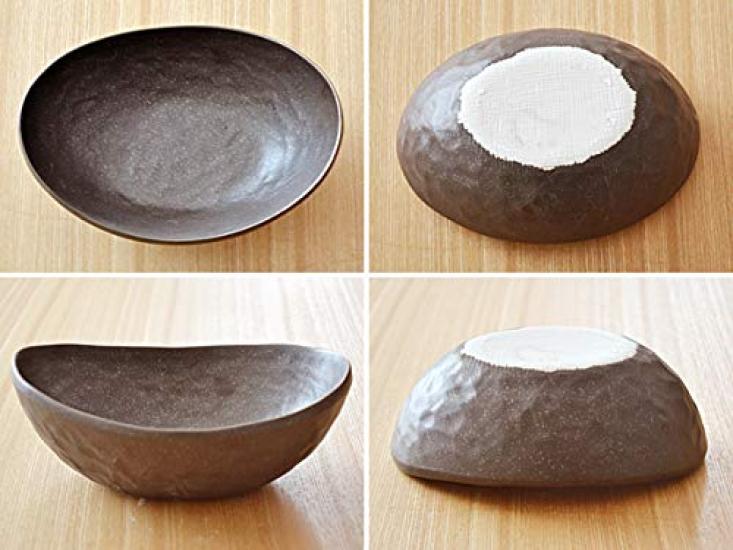 Tableware East Japanese Oval Bowl (black Brush)