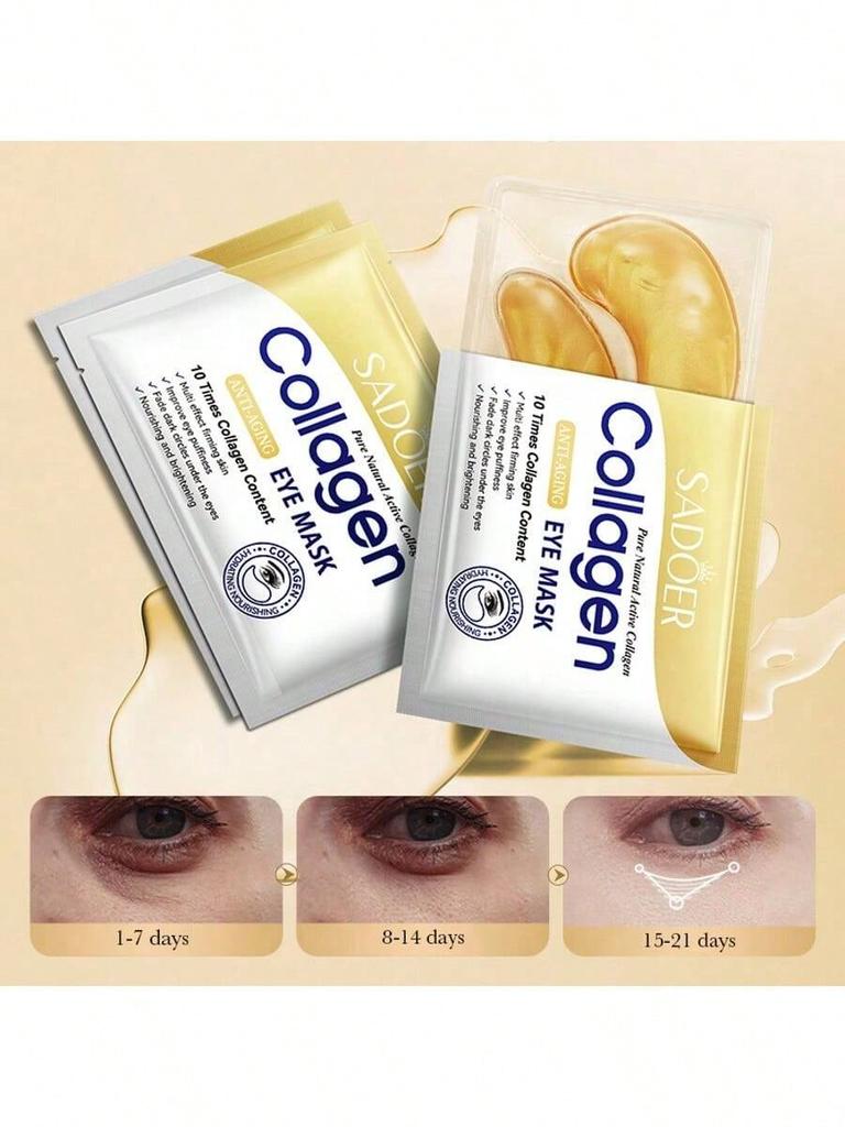 1/3/5/10pcs Moisturizing Eye Masks, Collagen Anti-Wrinkle Firming Eye Masks, Multi-Functional Eye Ma