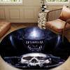 Alien Artwork Round Mat, Anti-slip Circle Carpet Chair Rug For livingroom,Bedroom, Doormat Home Decor Gift Christmas Gifts