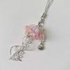 Jellyfish Phone Charm Keychain Pendant Phone Strap Acrylic Texture Phone Chain Suitable for Fashion Enthusiasts Present