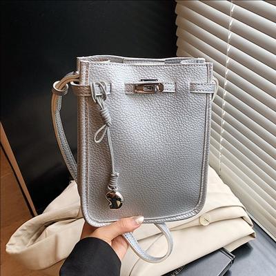 Fashion Bag Women's New Versatile Shoulder Bag Solid Color Messenger Bag Mobile Phone Bag