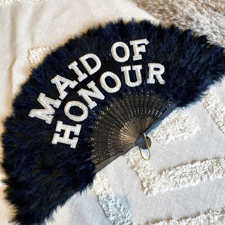 Feathered Folding Fan Feathered Hand Fan Dance Fan Bridesmaid Fan Foldable Hand Fan for Women Wedding Party Photography