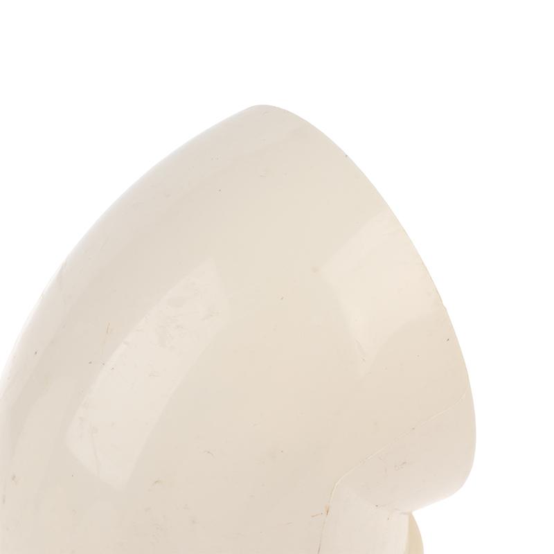 White Pvc Wide Caliber Exterior Vent Hood Windproof Rainproof Corrosion Resistant For Kitchen Bath Ventilation