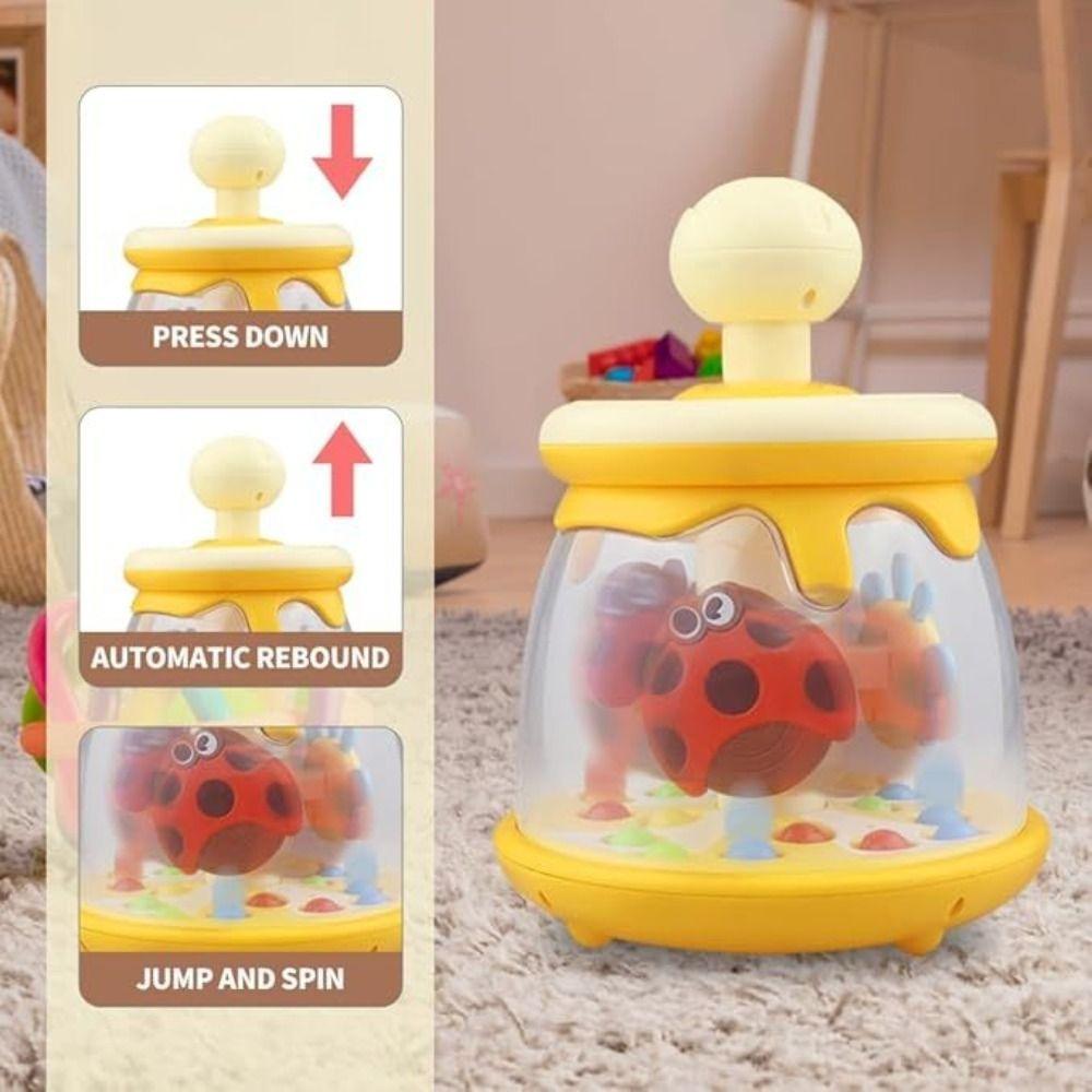 Interactive Baby Educational Toys Early Learning Hand Coordination Kids Pressing Rotating Toy Gift Sensory Spinning Toys