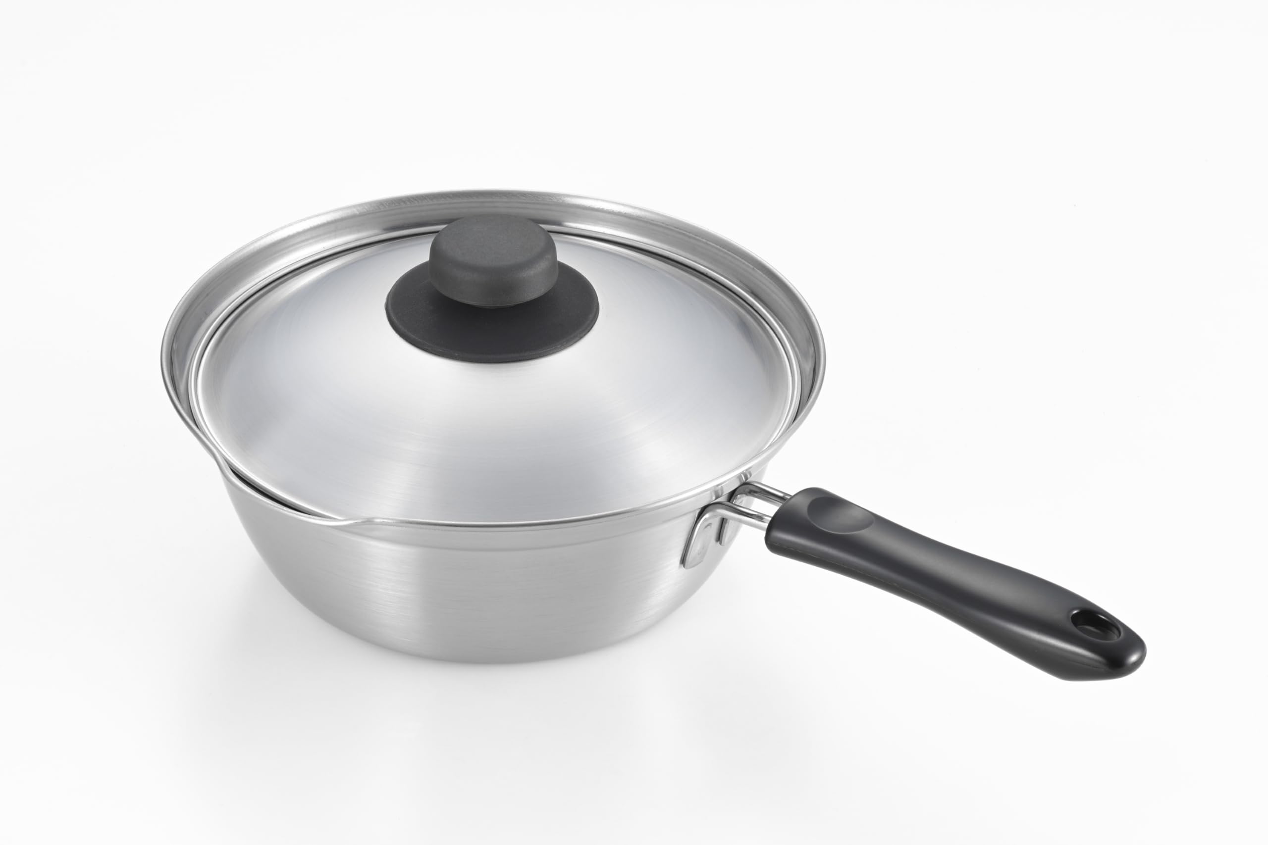 Yoshikawa Donburi Pot Ramen Pot 19cm Stainless Made in Japan Gift Wrapping SJ3619 & Lid, Diameter, Steel, (Tsubame-Sanjo), Available,