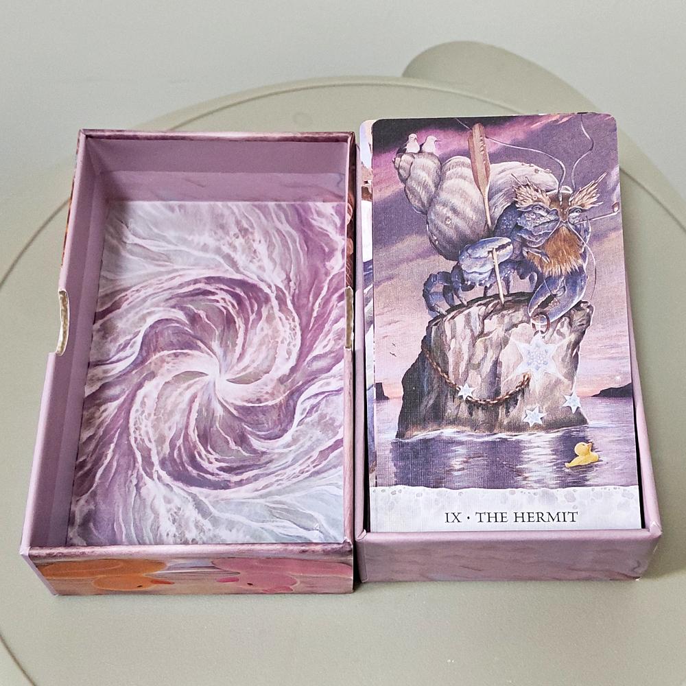 Tarot of Tides: The Adventures of A Duck Named Bob 12*7cm ―Unique 78-Card Tarot Deck In Rigid Box - Double-embossed Cardstock