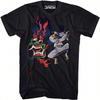 Unisex's Dripping Snake Slim Fit T-Shirt Small Black