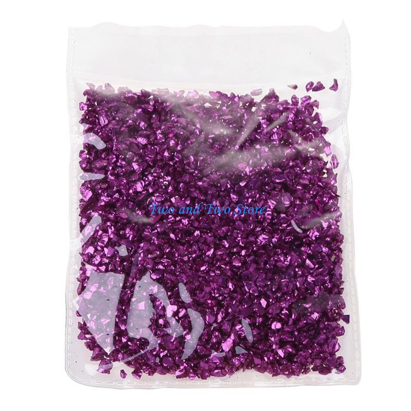HX6F 50g Decorative Crystals Broken Stones Bulk UV Resin Fillers DIY Mold Art Crafts