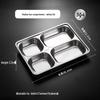 YiPan 304 Stainless Steel Divided Cafeteria Tray