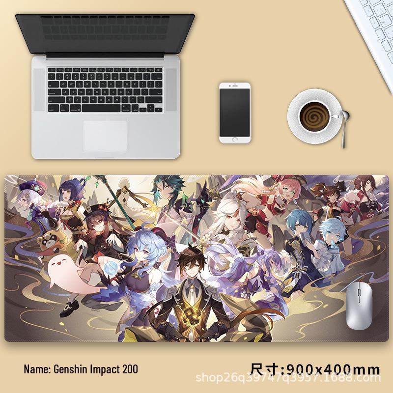 Extra velká podložka pod myš Genshin Impact Venti - Zesílená anime podložka pod klávesnici