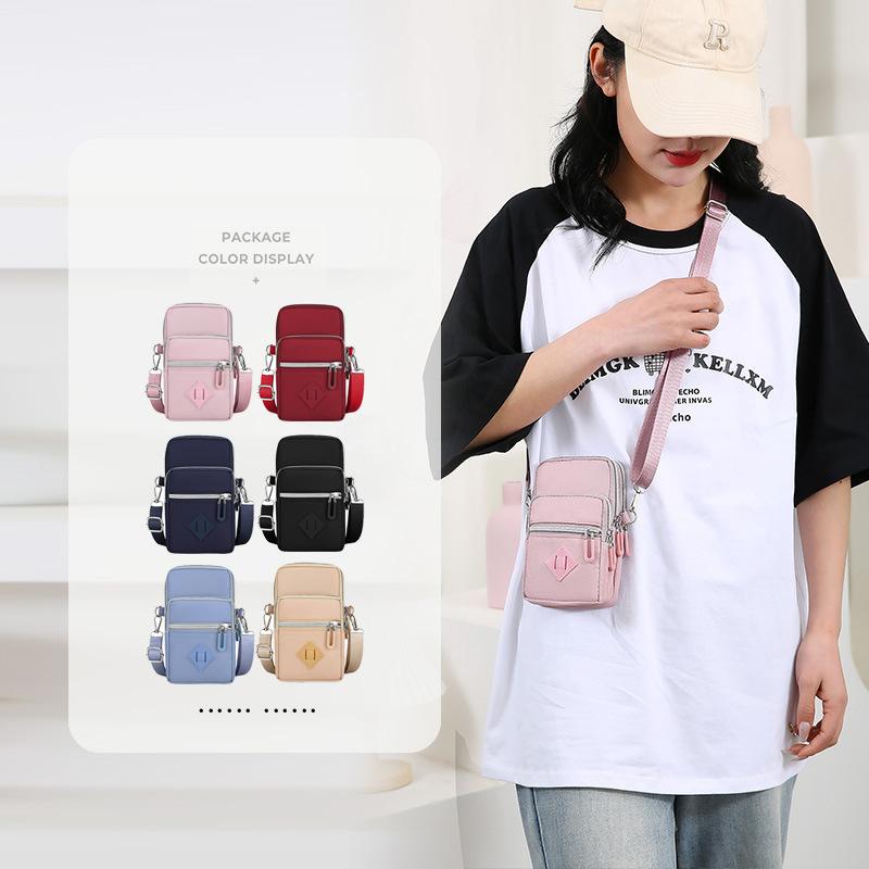 Borsa a tracolla da donna con tasche multiple per telefono, borsa a spalla mini leggera, portafoglio per passaporto da viaggio, piccola borsa a tracolla