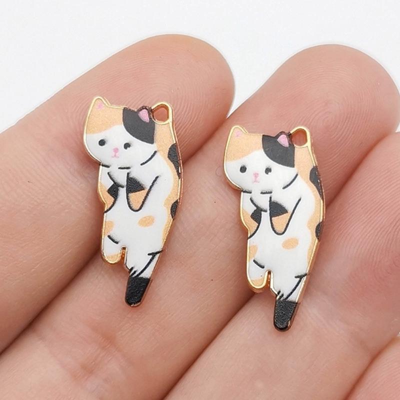 6 Colors Hang Tags Alloy Earrings Jewelry Necklace Pendant DIY Accessories