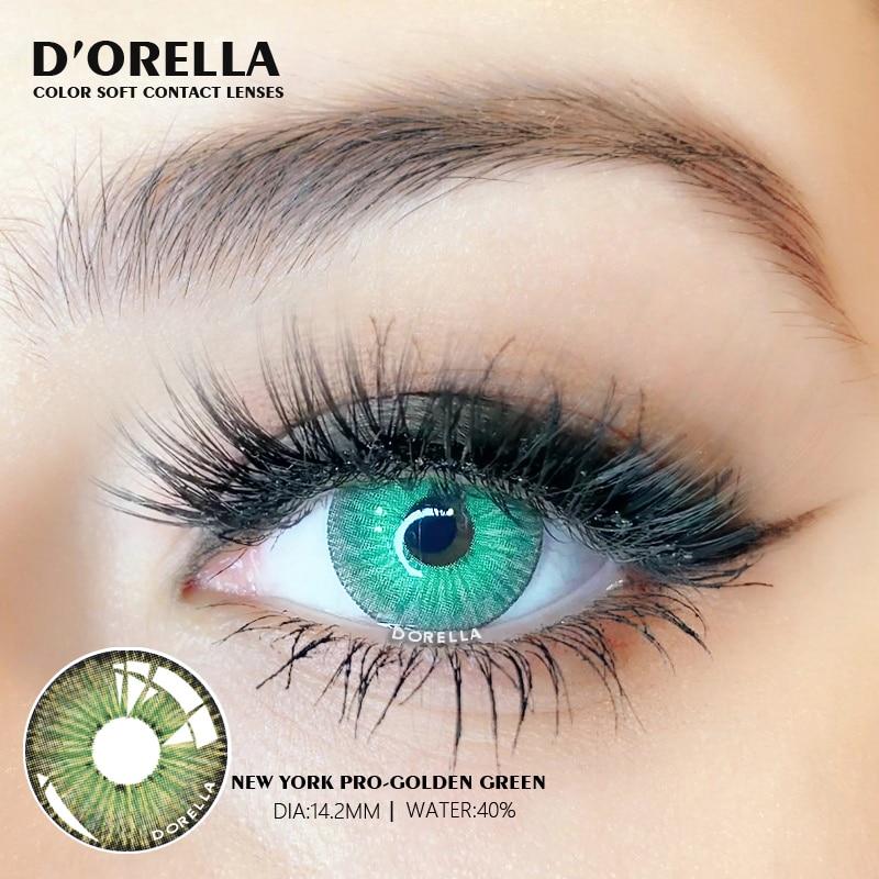 DORELLA 1 Pair (2pcs) NEW Fashion Lenses New York Color Soft Cosplay Contact Lenses for Eyes
