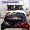 Colombia Football Printed Bedding 3 Piece Set Cozy Breathable Bed Cover Set As Housewarming Holiday Gift