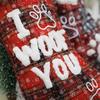 1pc Dog Christmas Ornaments Socks Pendants XMAS Fur Collar Lattice Socks Christmas Tree Decorations Navidad  Wholesale