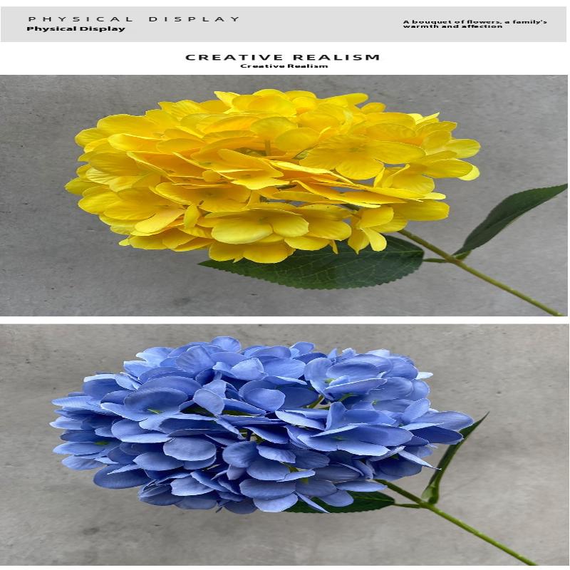 Artificial Flowers Fake Silk Hydrangea Bridal Clearance Wedding Decoration Home Room Table Accessories Garden Party Festival