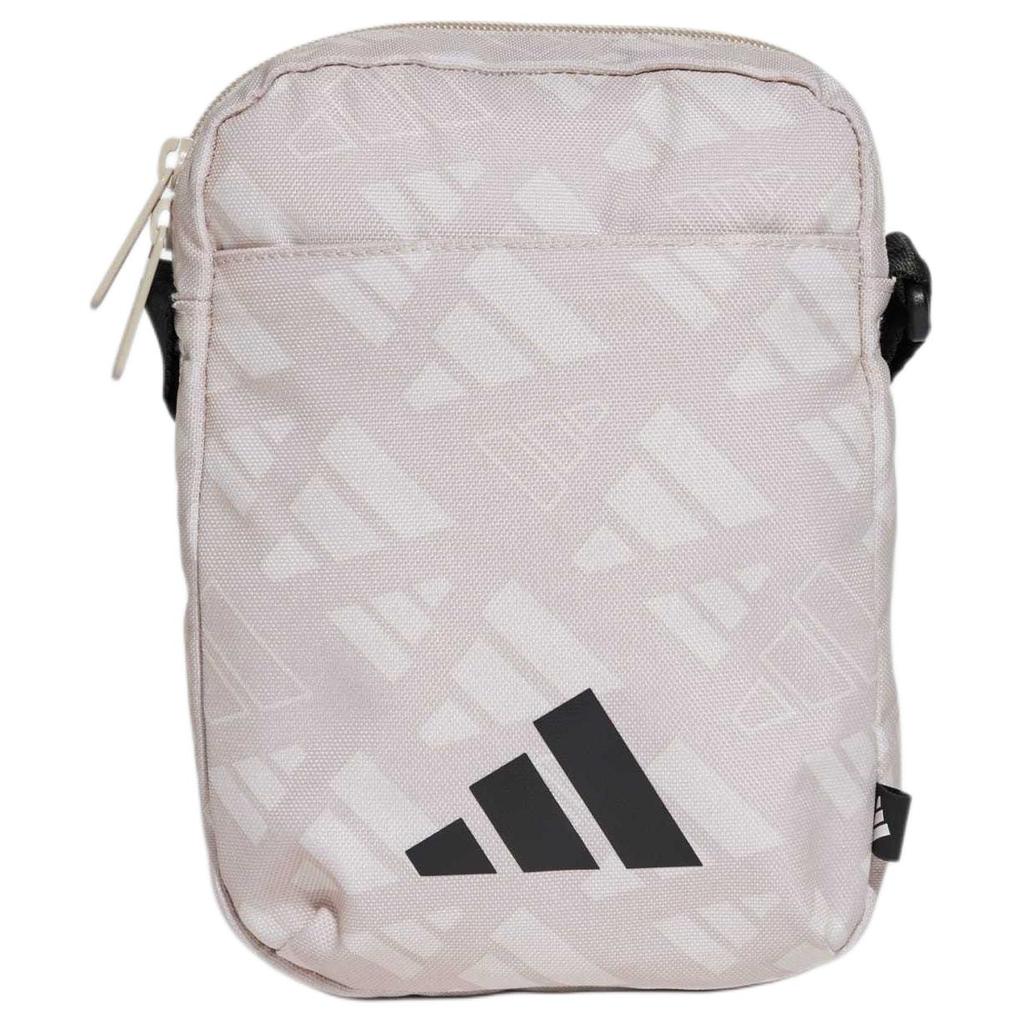 New Adidas Polyester One Shoulder Crossbody Clutch Regular Unisex Aluminum Oxide & Black JG5871
