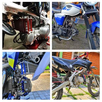 Ölkühler, Motorrad-Aluminium-Ölkühlungs-Kühlersystem für Monkey Bike 50-140ccm Dirt Bike ATV Motocross Zubehör