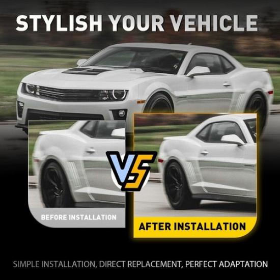 For 2010-2015 Chevy Camaro Rear Red Lens Side Marker Lights Lamp Housing LH RH A