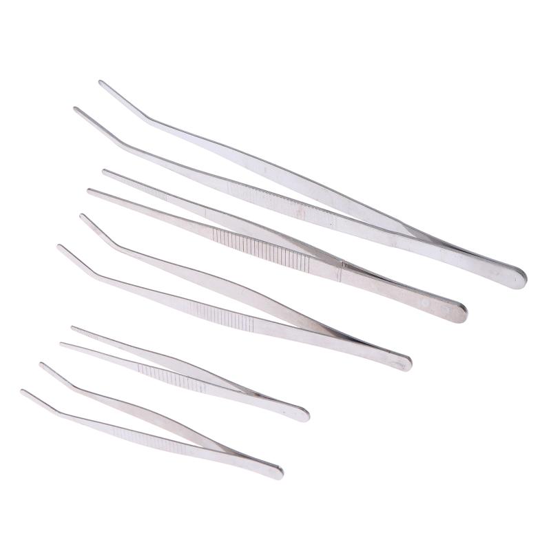 Aquarium Tweezers Pliers Fish Tank Plant Aquascape Tools Straight Curved Micro-Landscape Forceps Clip Aquatic Feeding Tongs