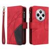 Mobile Phone Two-color Stitching Multifunctional Zipper Wallet Leather Case