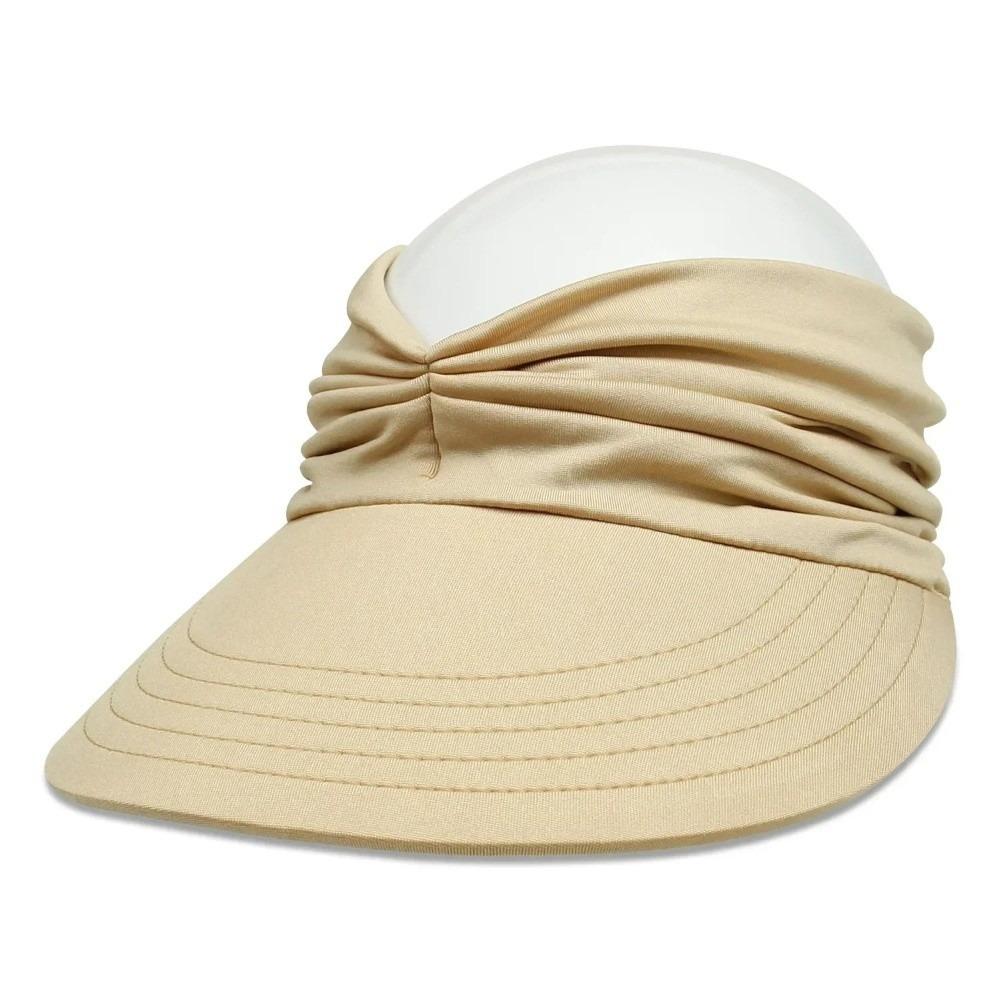 Flexible Sun-Protection Cap Wide Brim Sunscreen Hat Solid Color Outdoor Sports Hat  Outdoor Sport
