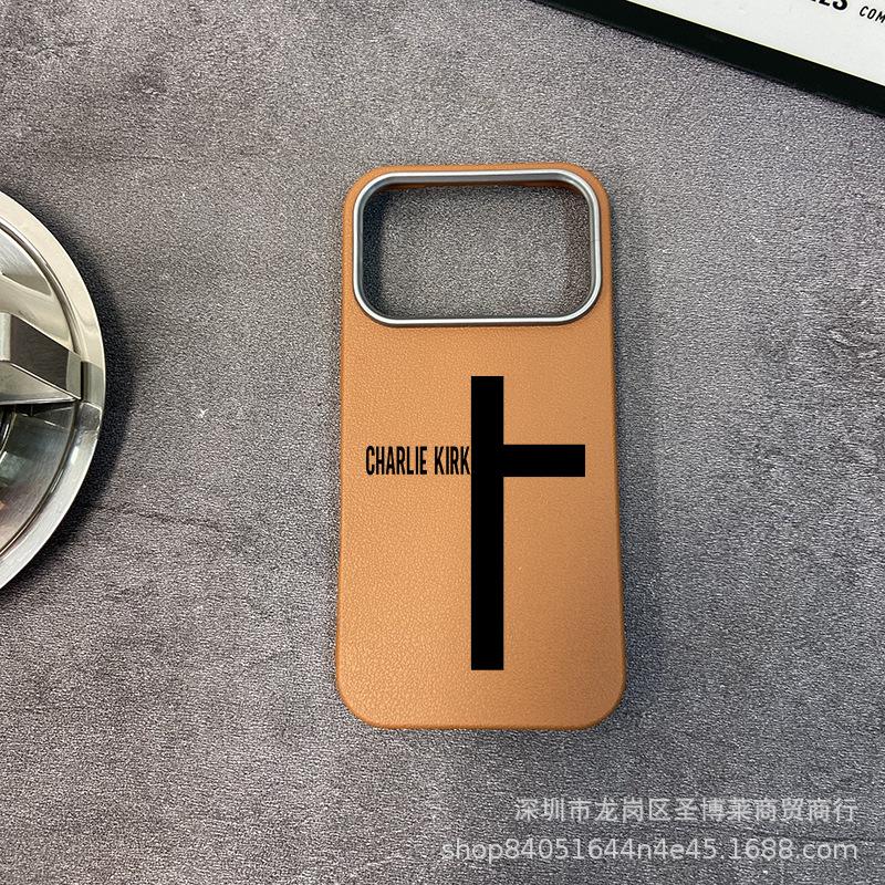 Black English applicable iPhone17promax mobile phone case Apple 16 all-inclusive 15 anti-drop 13 leather pattern protective case