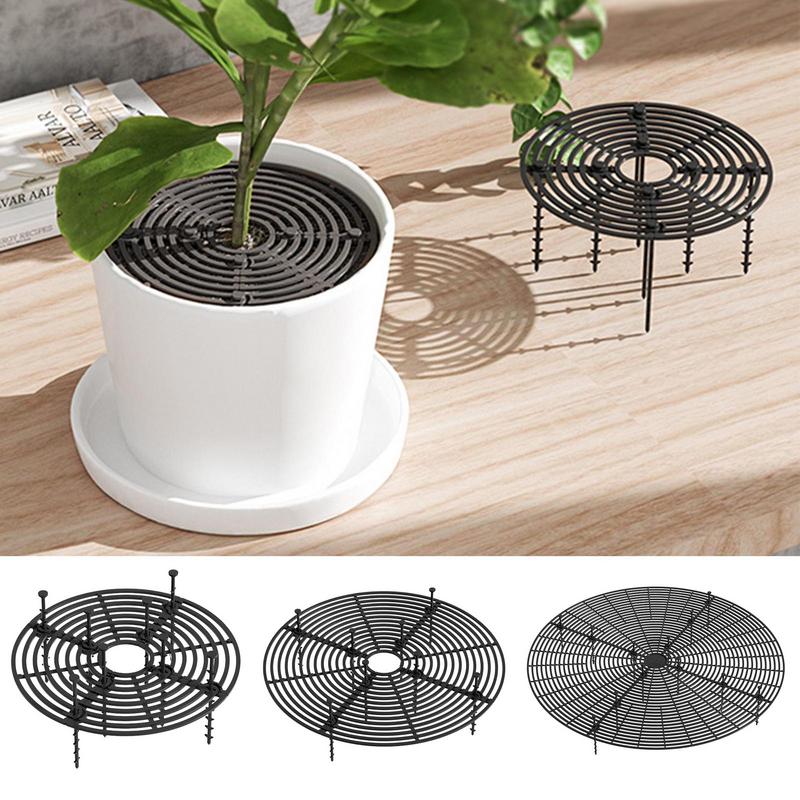 1Pcs Plant Pot Soil Guard With Nails Plant Pot Grid Flower Pot Cover Baby Safety Mouses Garden Home Plant Protector Repel Cats
