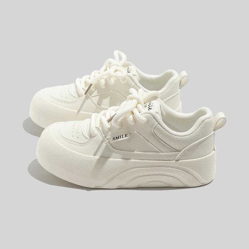 Belle Korean thick-soled heightening sports shoes women's spring new student niche casual shoes