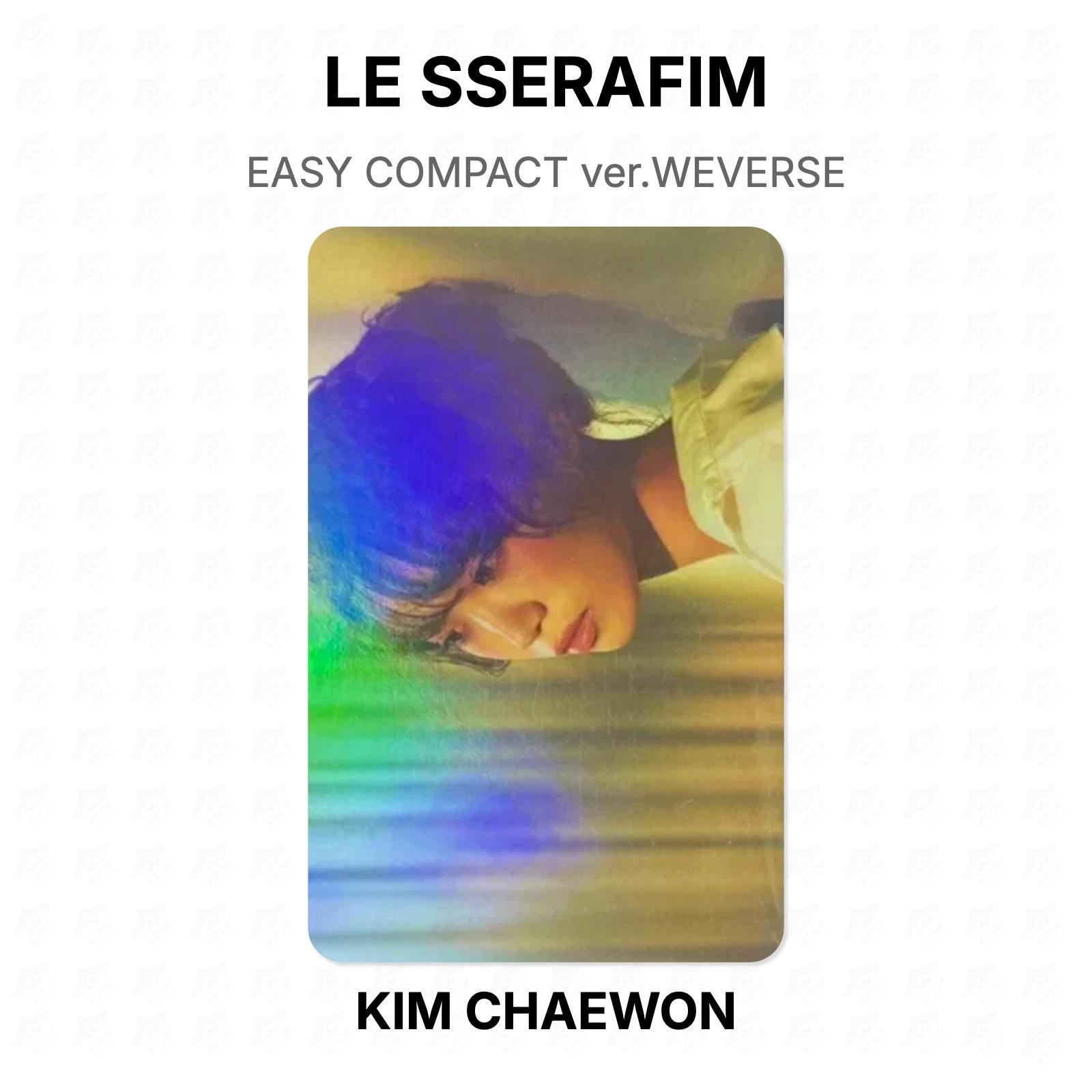 LE SSERAFIM EASY COMPACT ver. WEVERSE Official Photocard KIM CHAEWON 02