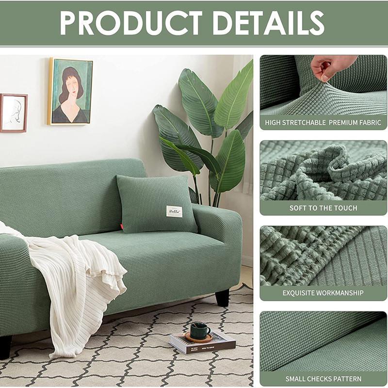 Elastic Sofa Cover for Living Room Armchair Cover Polar Fleece L Shape Corner Sofas Cover Couch Slipcover For Home 1/2/3/4 Seat