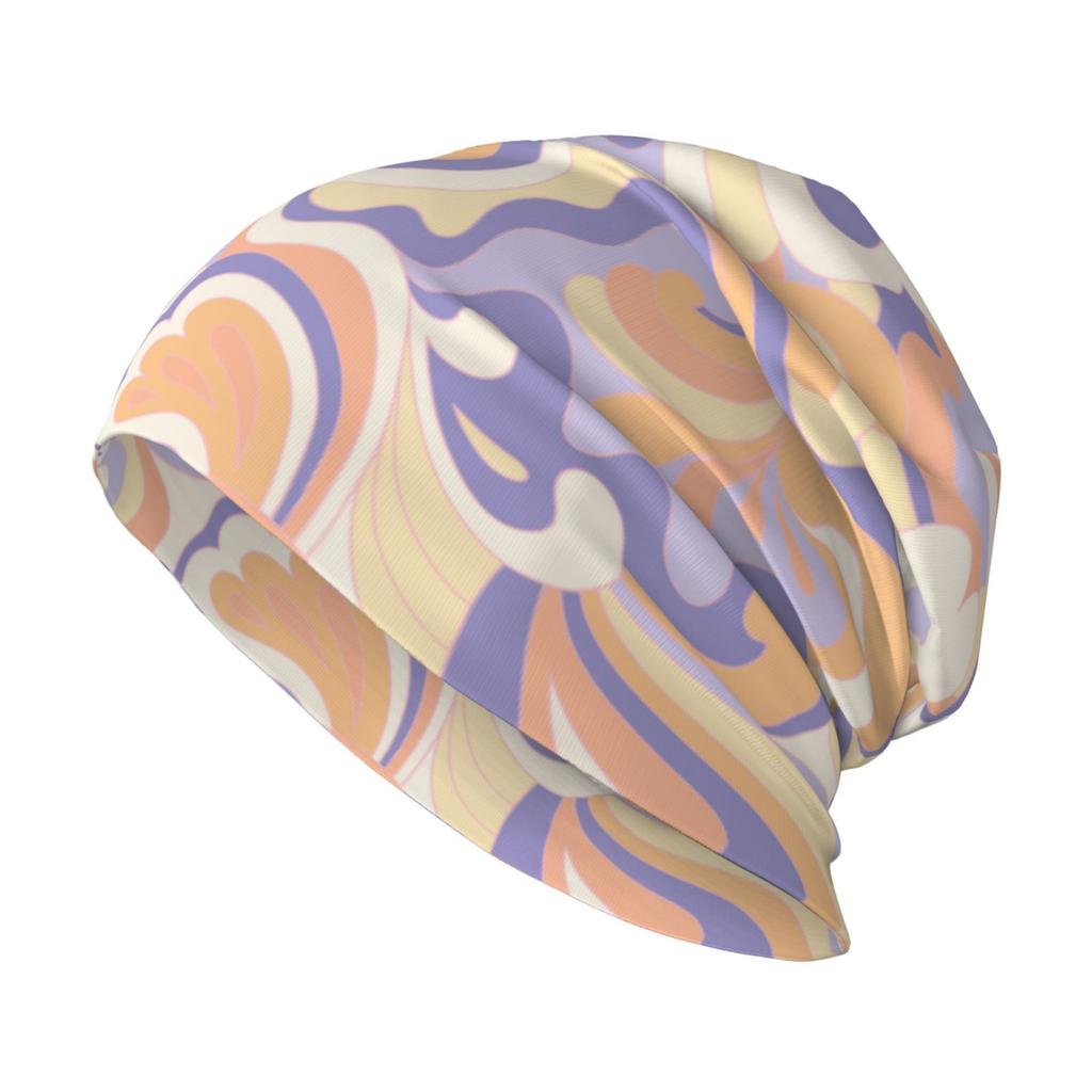 Minimally Printed Warm and Soft Knitted Cap Lightweight Casual Cap Loose Chemotherapy Cap Cancer Patient Headwear Gift