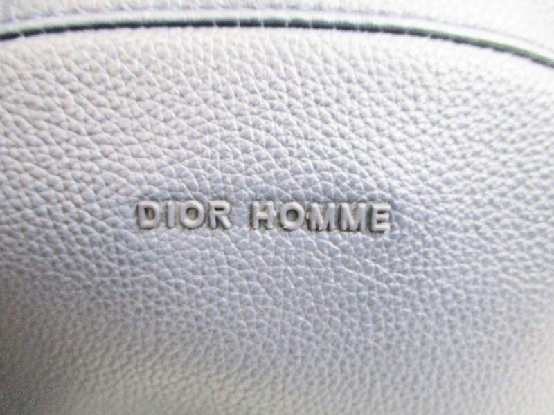 Authentic Dior Homme Carf Leather Navy Blue&Light Blue Backpack #6872 Seller refurbished