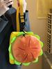 Cartoon Cheese Stereo Burger Crossbody Bag Girl Cute Everything Shoulder Bag Funny Little Backpack