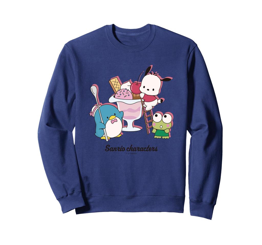 Pochacco, Tuxedo Sam, and Kerokerokeroppi Hoodie Sweatshirt