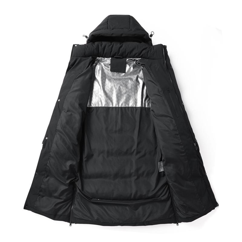 National Standard Long Down Jacket - Unisex Winter Training Coat for Students & Fans