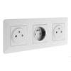 Artezo Flush-mounted Triple Socket 2P+T + Box - White - Zenitech