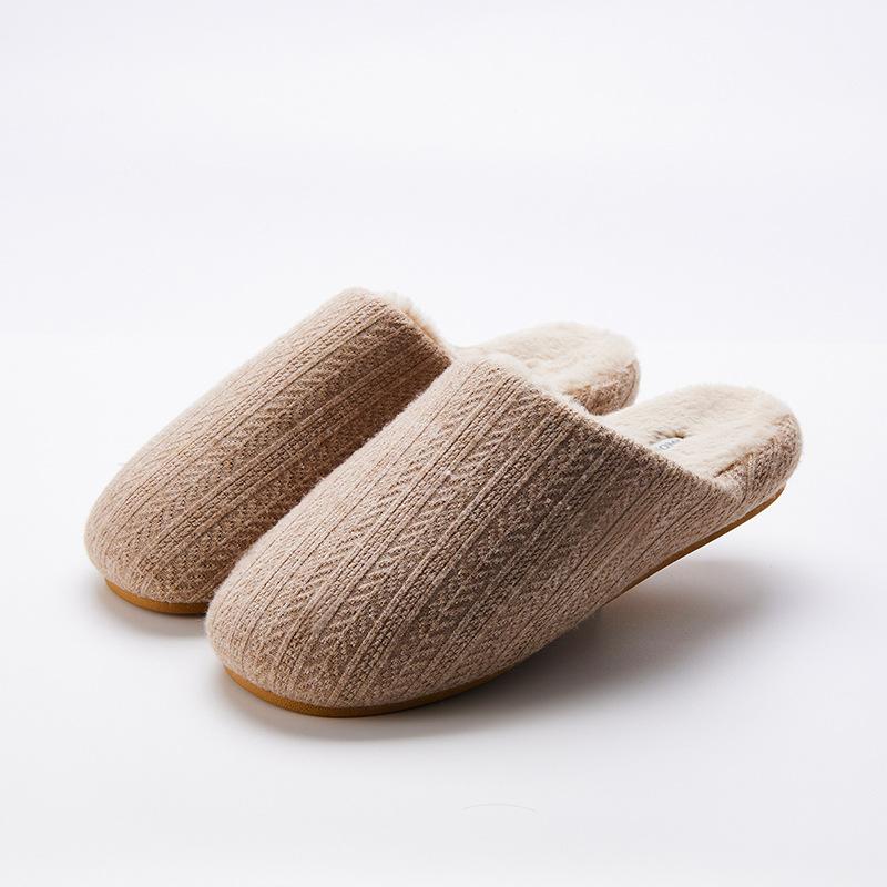 

2024 новые японские домашние хлопковые тапочки зимние ощущение наступания на дерьмо утолщенные нескользящие для пары пушистые на толстой подошве обувь для послеродового периода мужские 44/45 темно-коричневого