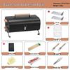 Lantuan Foldable Charcoal BBQ Grill & Heater Set