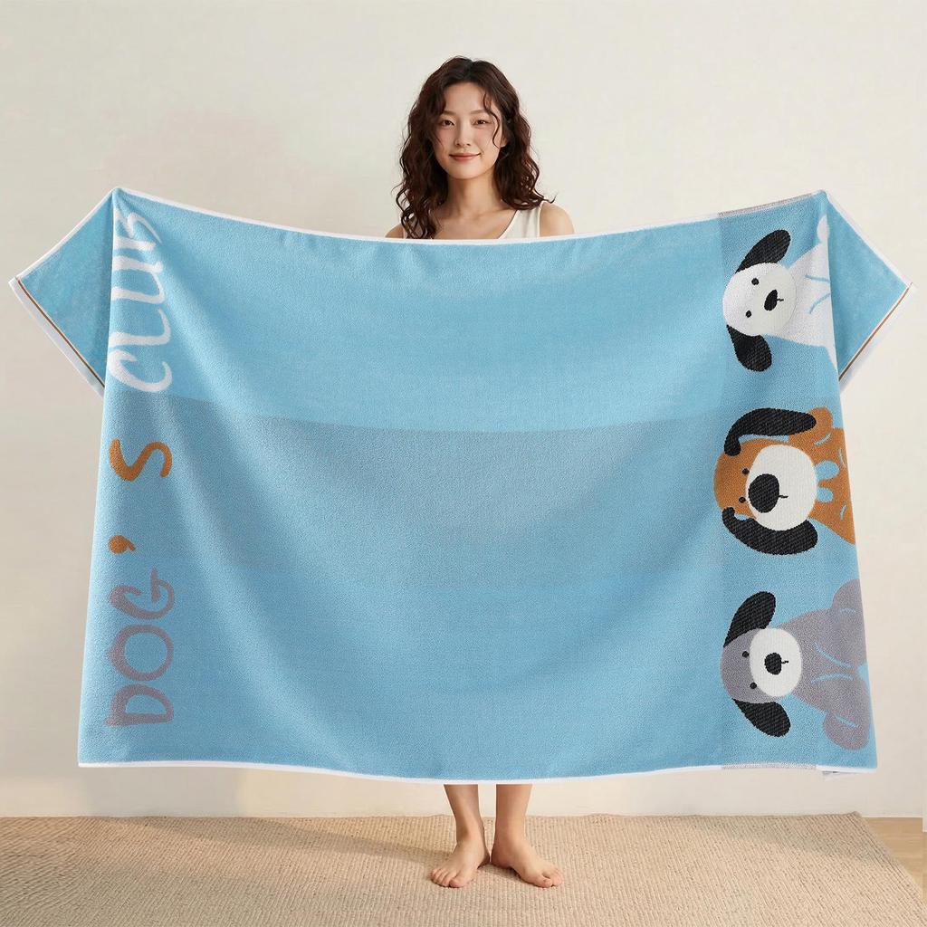 100% Cotton Cartoon Beach Towels - Extra Large, Thick & Absorbent, Suitable for Children, Maternity & Baby Use