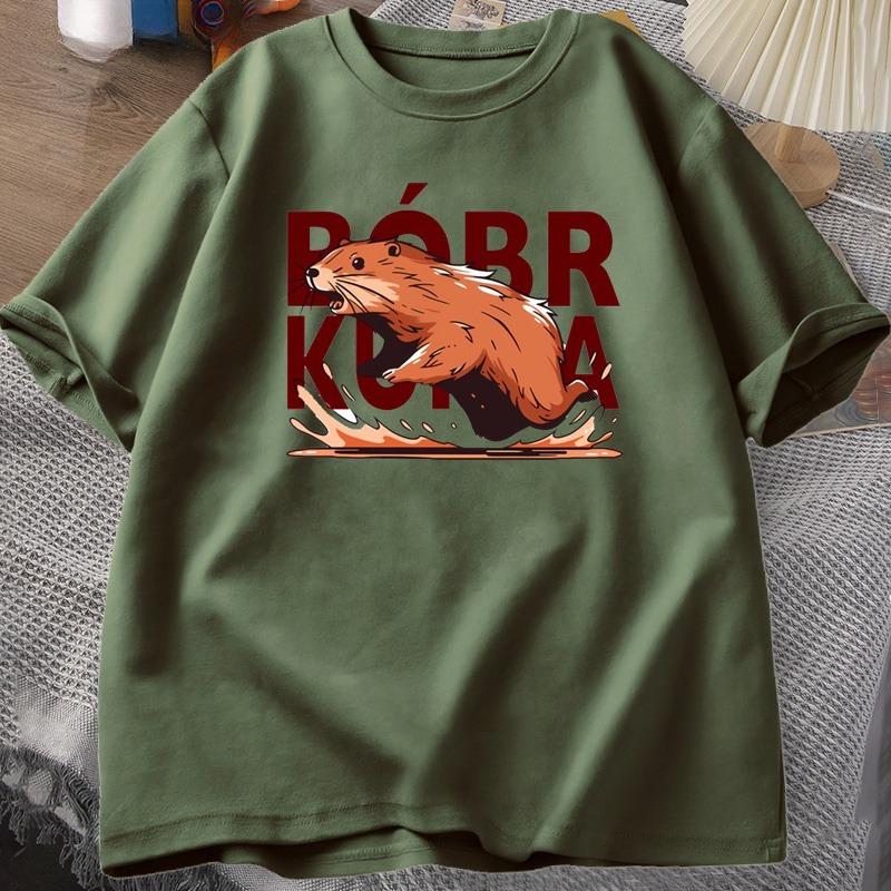 Bbr Kurwa Gladiator T Shirts for Unisex WOMEN The Glory of Rome Graphic TShirt Bober Beaver Boberek Tshirt Casual Graphic Tees