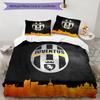 Juventus Football Club Printed Pattern Duvet Cover Set – includes 1 duvet cover and 2 matching pillowcases Bedroom decor Christmas gifts