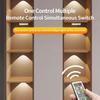 Motion Sensor LED Night Light With Remote Control Rechargeable Under Cabinet Lamp Dimmable For Wardrobe Bedroom Kitchen Lighting