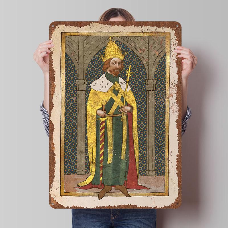 Kingdom Come Deliverance Poster in Latta Arte da Parete Personalizzabile Segni in Latta Metallici Retro Vintage per Casa e Decorazione Gaming
