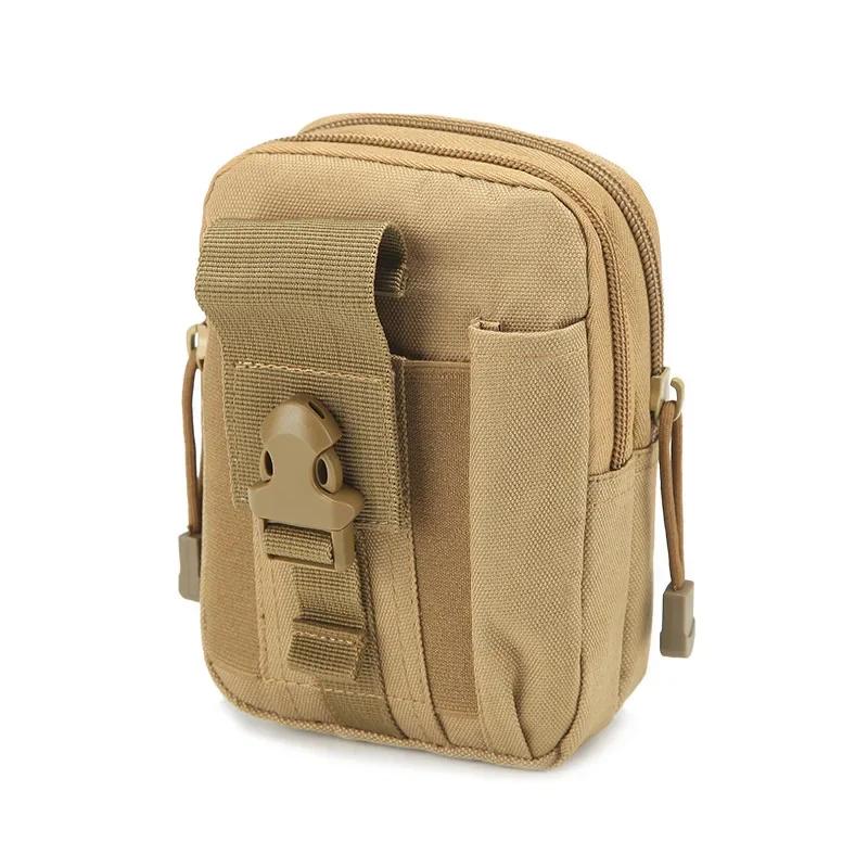 Outdoor Tactical Molle Pouch Belt Men Waist Pack Bag Small Pocket Waist Pack Running Pouch Travel Camping Bags Soft Back