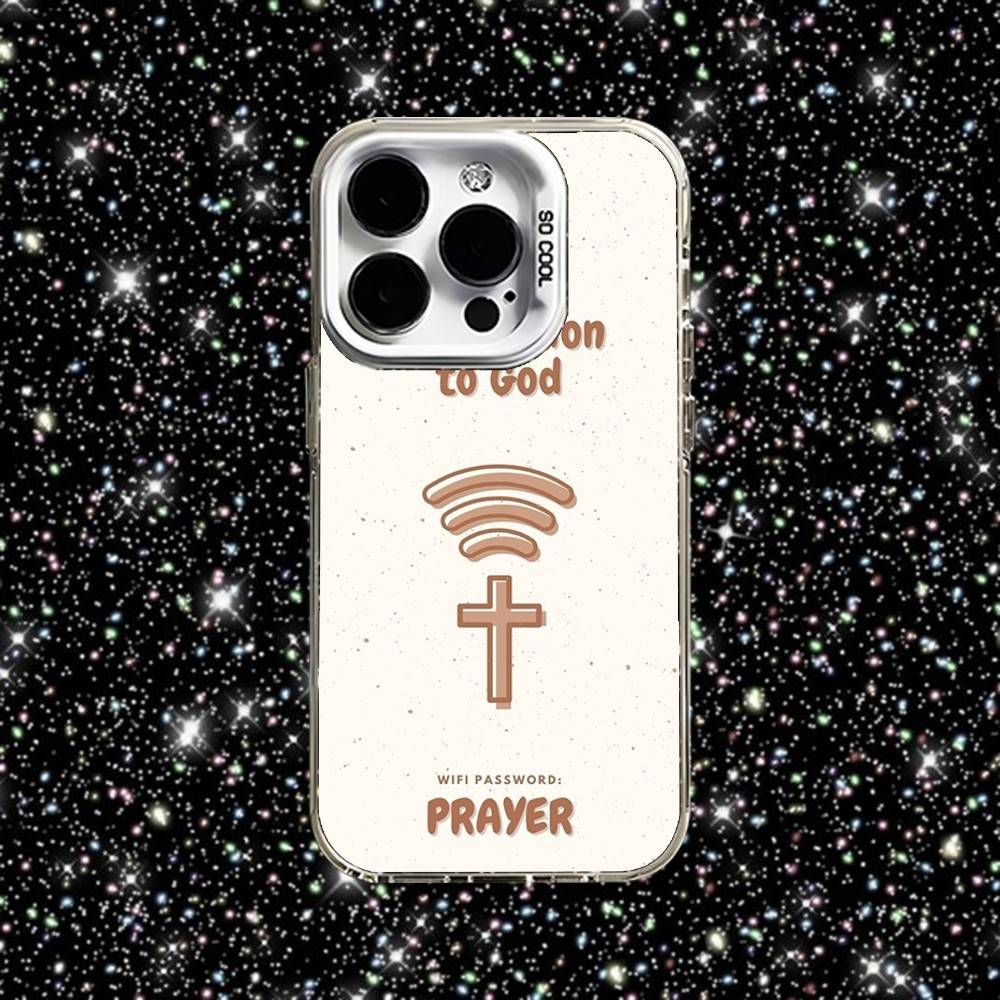 Bible Verse Jesus Christian Phone Case For iPhone 16,15,14,13,12,11,Pro,XS,Max,Plus,Mini,SE White Candy Matte Shockproof Cover