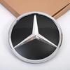 C200 E300 Chaud 2026 Nouveau Pour Benz Étoile Emblème Logo Grille Avant Miroir 3D Noir Brillant et Argent Chromé Pour Mercedes Benz Classe E
