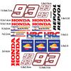 Motorcycle Body Stickers Modification Accessories for HONDA CBR Series Decals Reflective Helmet Fuel Tank Decor Wheel Stickers KP5 yzpf8