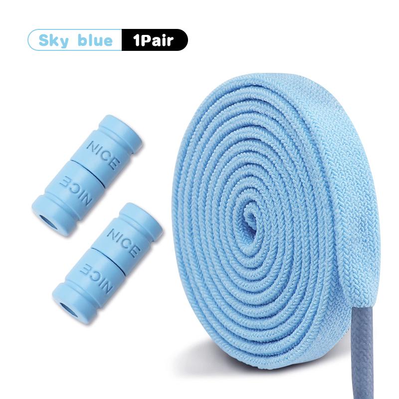 1 Paar Elastische Schoenveters zonder Strikken Capsule Gesp Schoenveters Sneakers Platte Schoenen veters zonder knopen Kinderen Volwassenen Schoenaccessoires