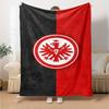 Eintracht Frankfurt Eagle Logo Flannel Blanket, Soft Warm Sofa Throw Blanket, Nice Present for Football Supporters